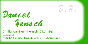 daniel hensch business card